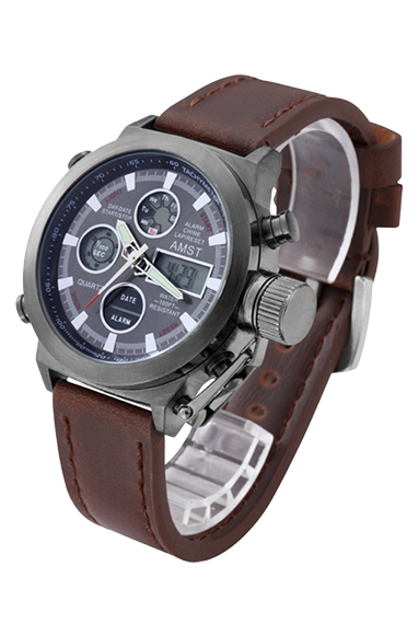 Часы AMST + портмоне Baellerry в подарок, мужской комплект AMST с портмоне Baellerry