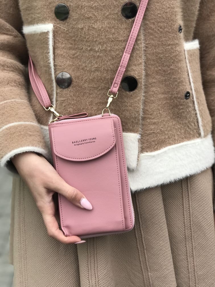 Сумка клатч женская черная с PowerBank в подарок