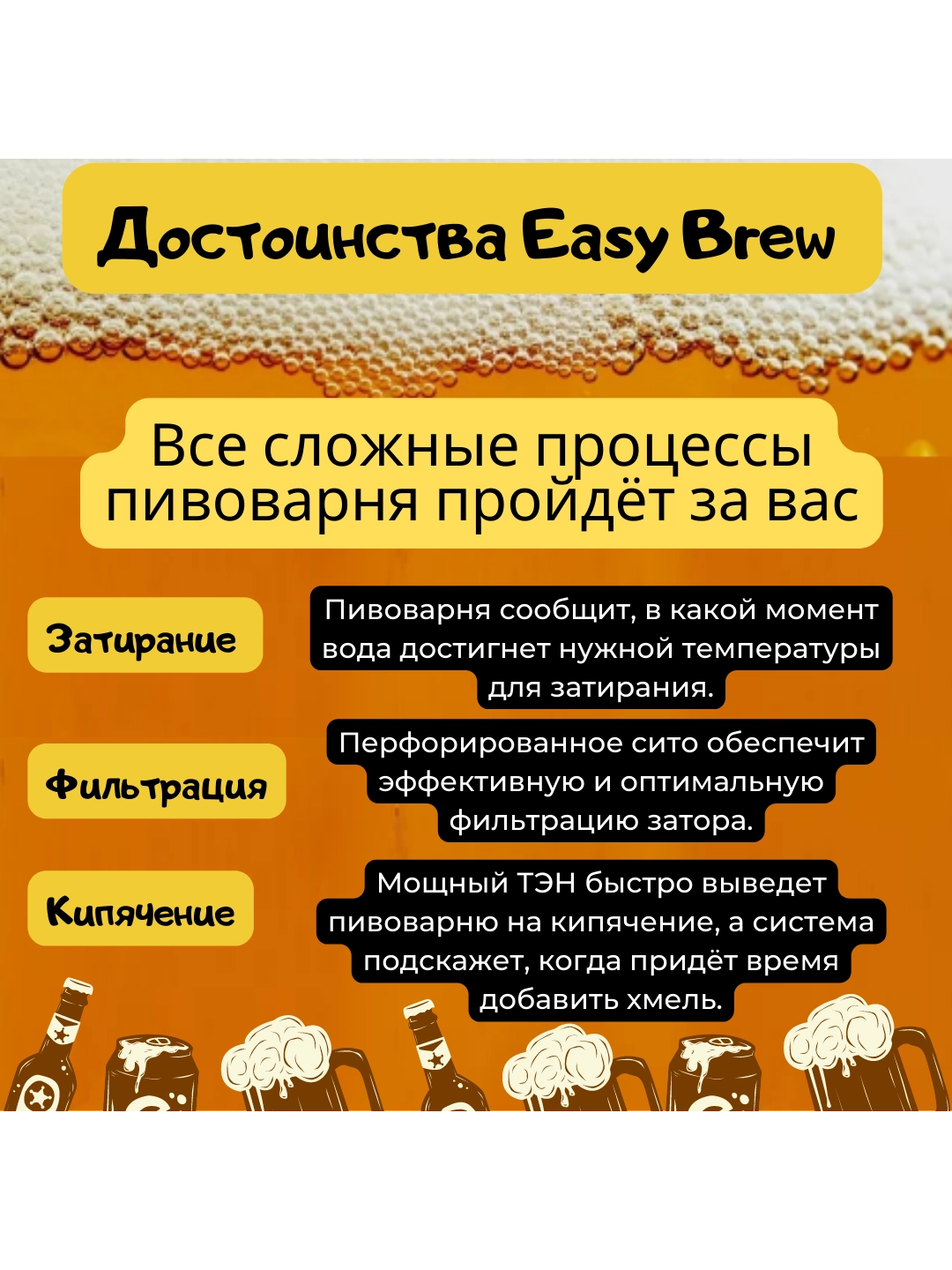Домашняя автоматическая пивоварня Easy Brew