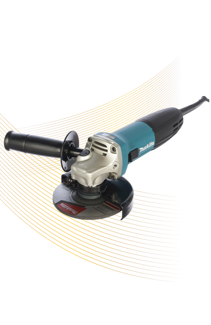 Проводная болгарка Makita для работы с металлом и строительных работ