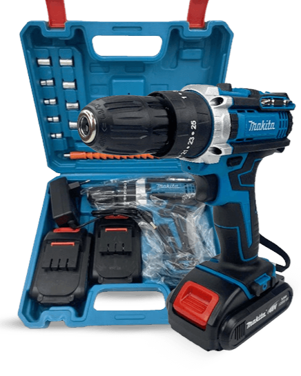 Шуруповерт Makita с набором инструментов для дачи и ремонта