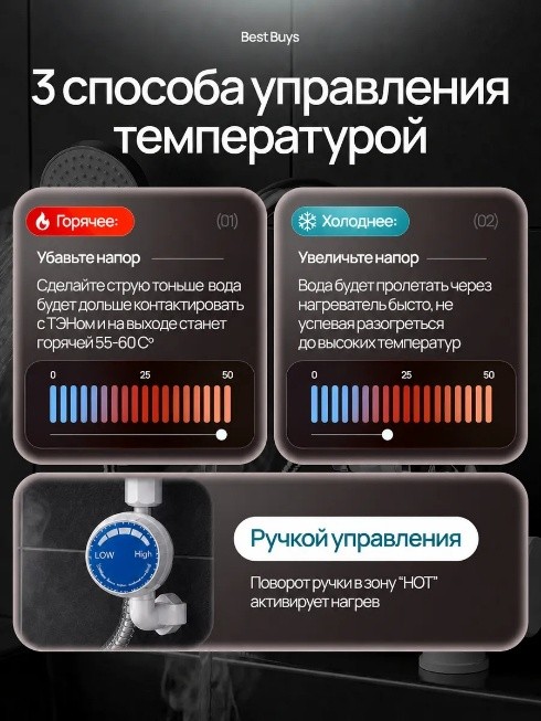 Водонагреватель с душем для дачи - удобство использования