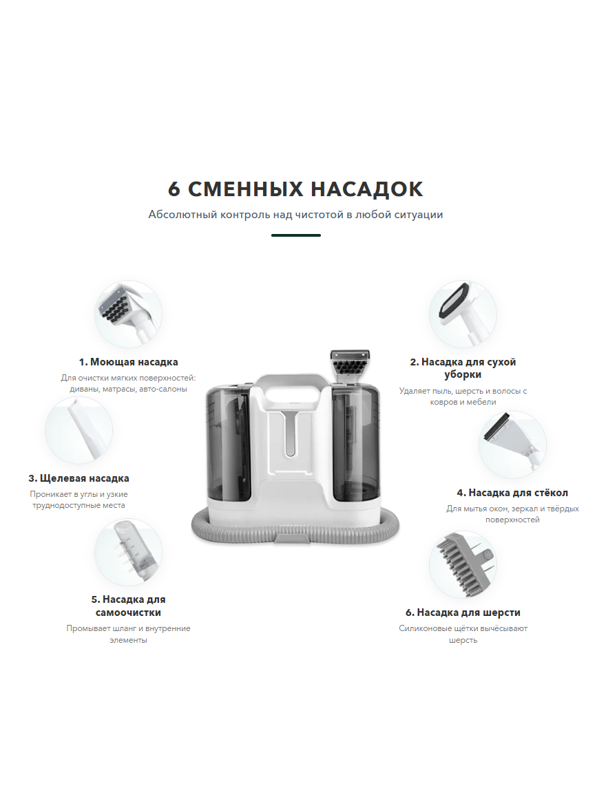 Купить моющий пылесос для химчистки