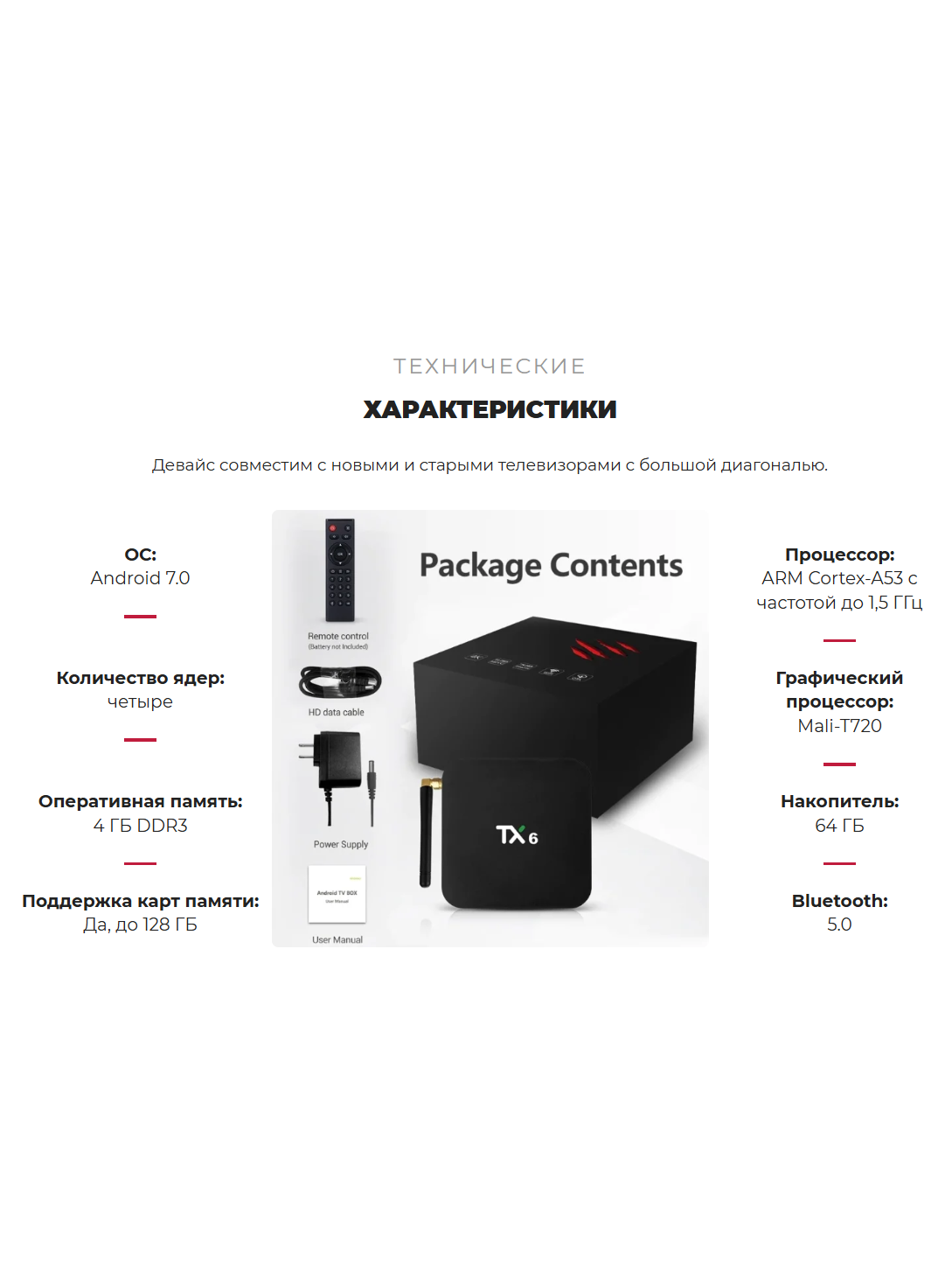 smart tv box TANIX TX6 464GB