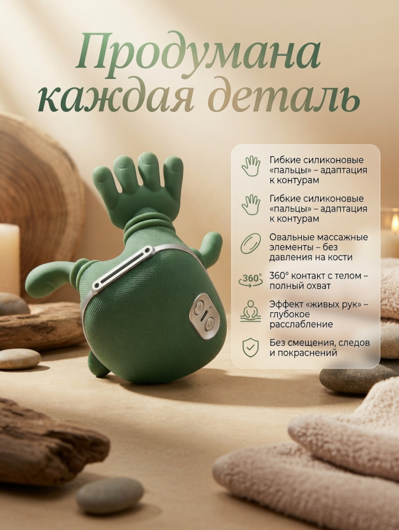 Массажер Master Touch с насадками для всего тела