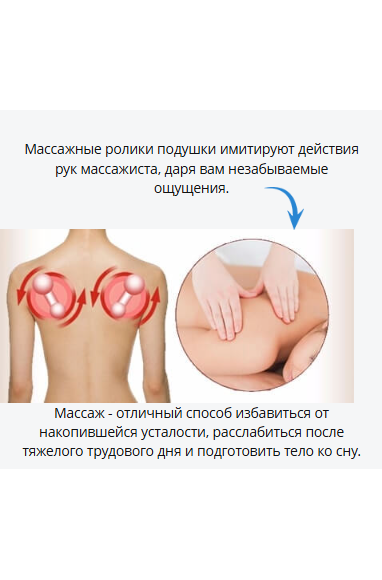 Массажная подушка для ног с эффектом прогрева