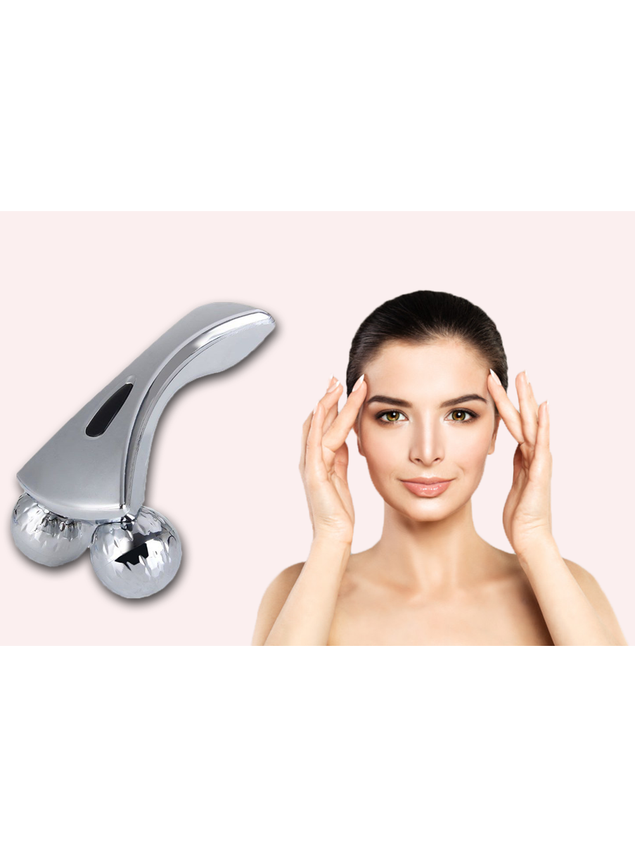 Массажер для лица и тела 3D Massager в использовании