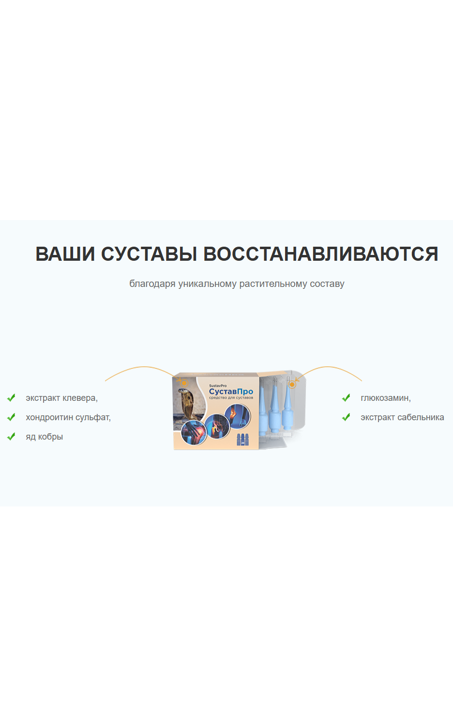 СуставПро купить средство от боли в суставах