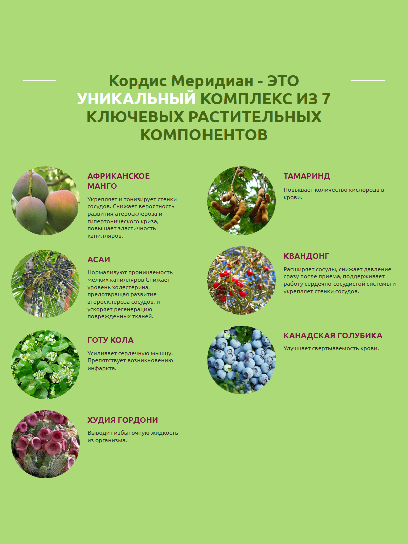 Cordis Meridian — капсулы при повышенном давлении для взрослых