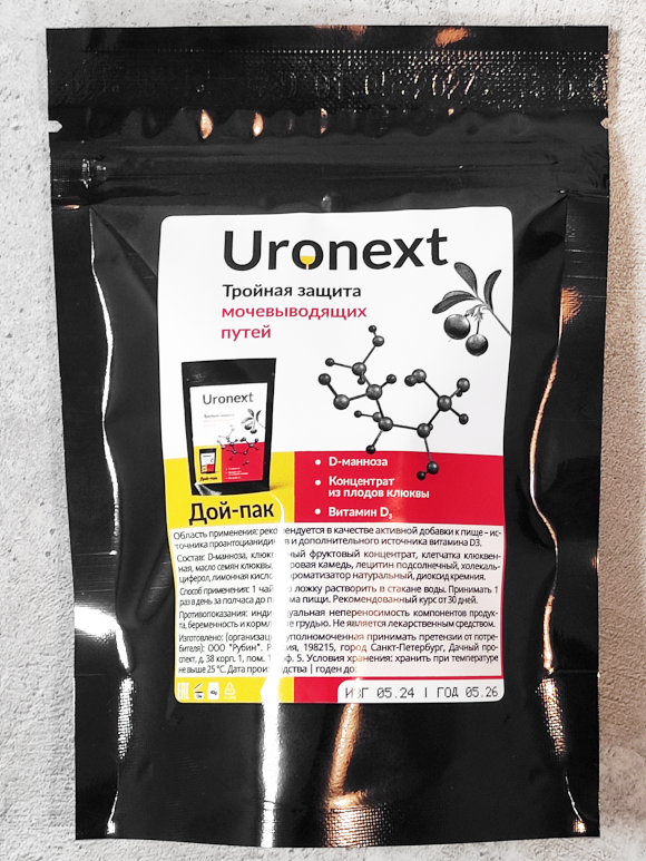 Порошок при цистите Uronext, отзыв покупателя