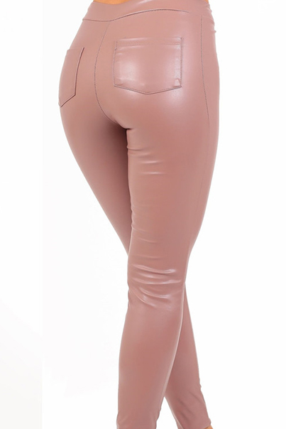 Черные леггинсы ECO-LEATHER