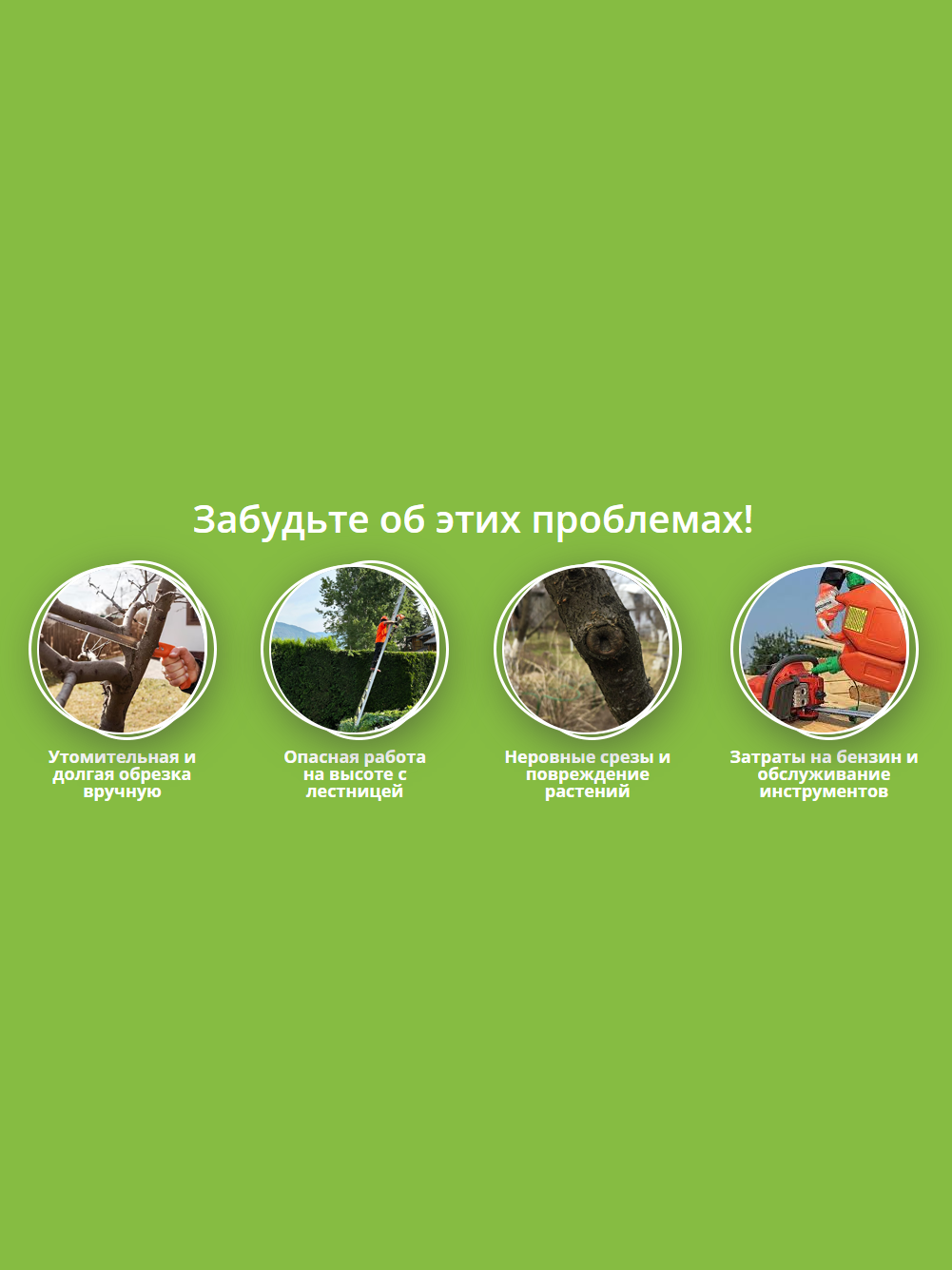 Аккумуляторный секатор и пила набор
