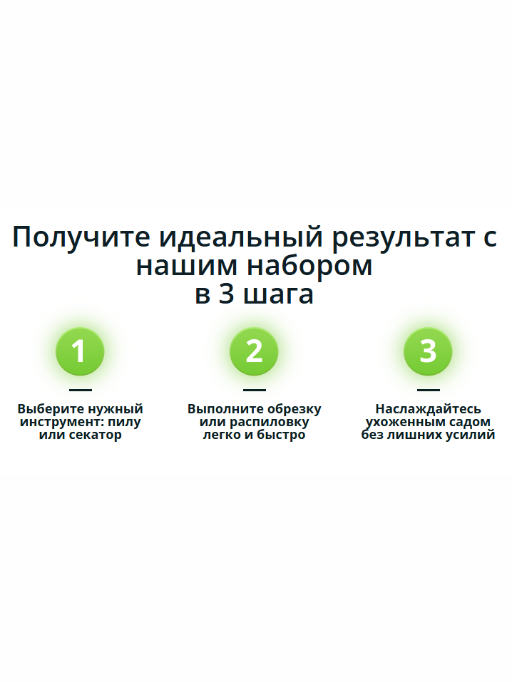 Профессиональный аккумуляторный набор для сада
