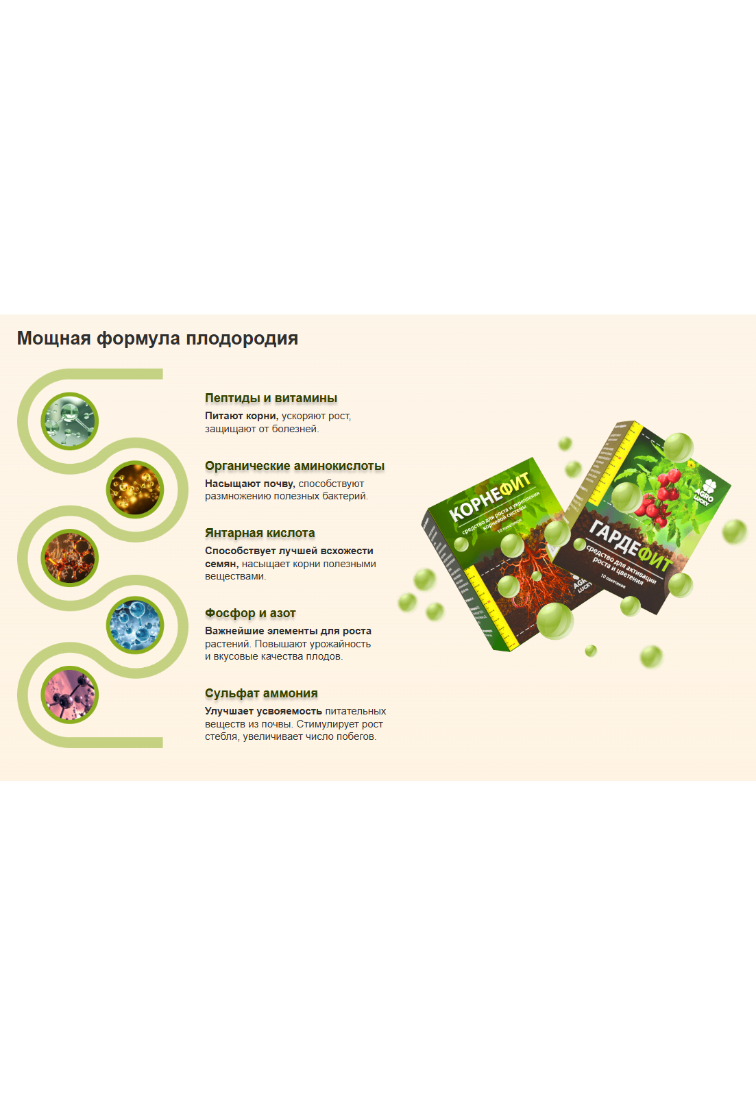 Корнефит + Гардефит - удобрение для цветов