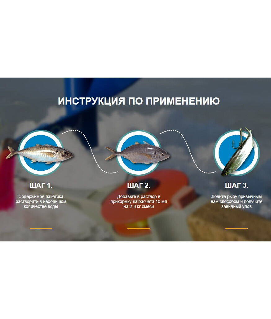 FISH HUNT активатор клева, приманка для улучшения поклевки